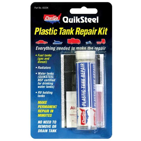 Blue magic 6522ktri quiksteel plastic tank repair kit